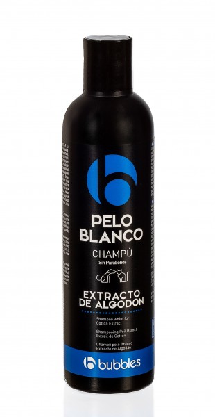 PELO BLANCO Hundeshampoo mit Baumwoll-Extrakt für weißes Fell von Bubbles®